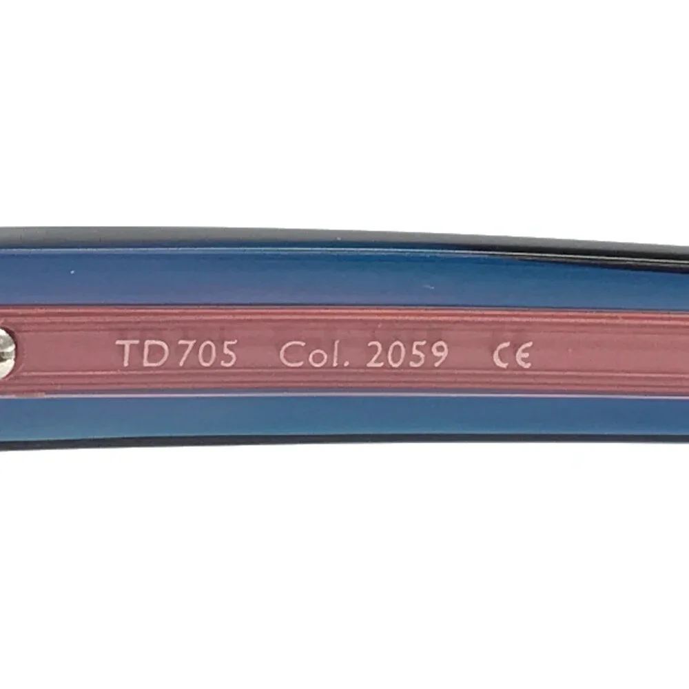 Tom Davies Eyeglasses Frame TD705 Col. 2059 Blue on Pink Cat Eye 51-17-140